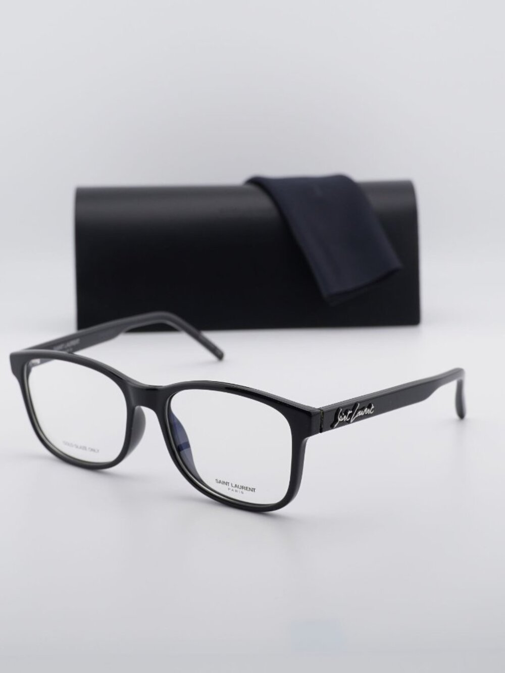Saint Laurent SL398 001 Square Eyeglasses – Black 56mm